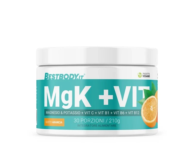 Bestbody Mgk +vit Il Tuo Alleato Per L'equilibrio Elettrolitico E La Resistenza Fisica 210g Gusto Arancia