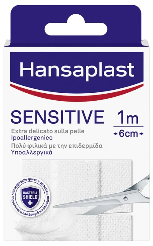 HANSAPLAST STRISCIA SENSITIVE PRETAGLIATA 1X6CM 10 PEZZI
