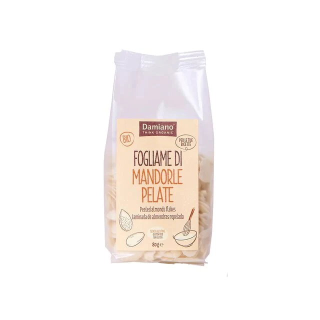 Damiano Fogliame Di Mandorle Pelate 80g