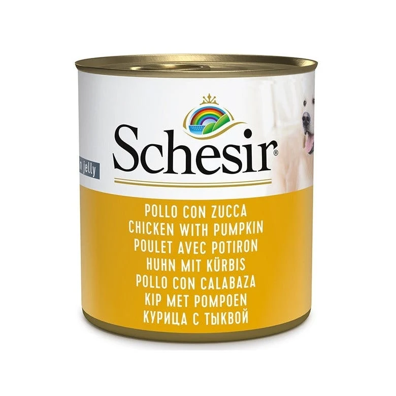 Schesir Pollo Con Zucca Cibo Umido Cani Adulti Lattina 285g