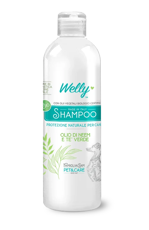 Welly Shampoo Olio Di Neem & Tè Verde Per Cani 250ml