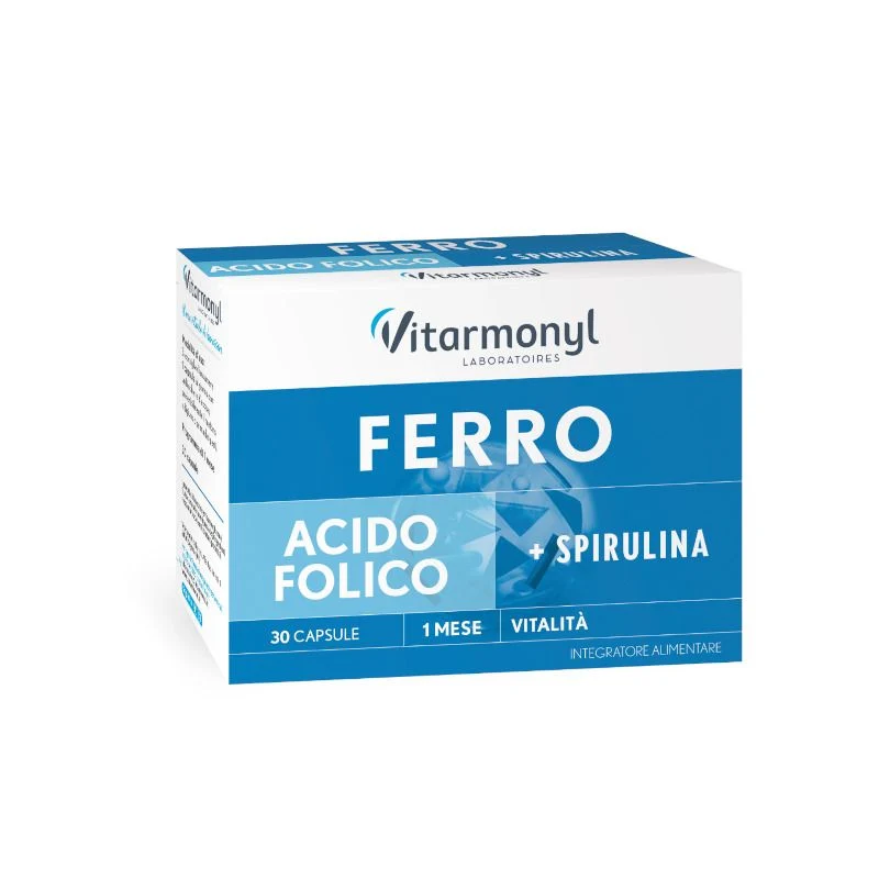 Vitarmonyl Ferro Acido Folico integratore alimentare 30 capsule