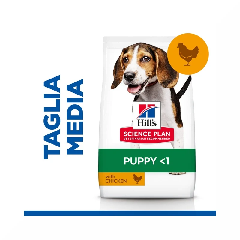 Hill's Science Plan Medium Breed Puppy Crocchette Con Pollo Per Cuccioli Sacco 14 Kg
