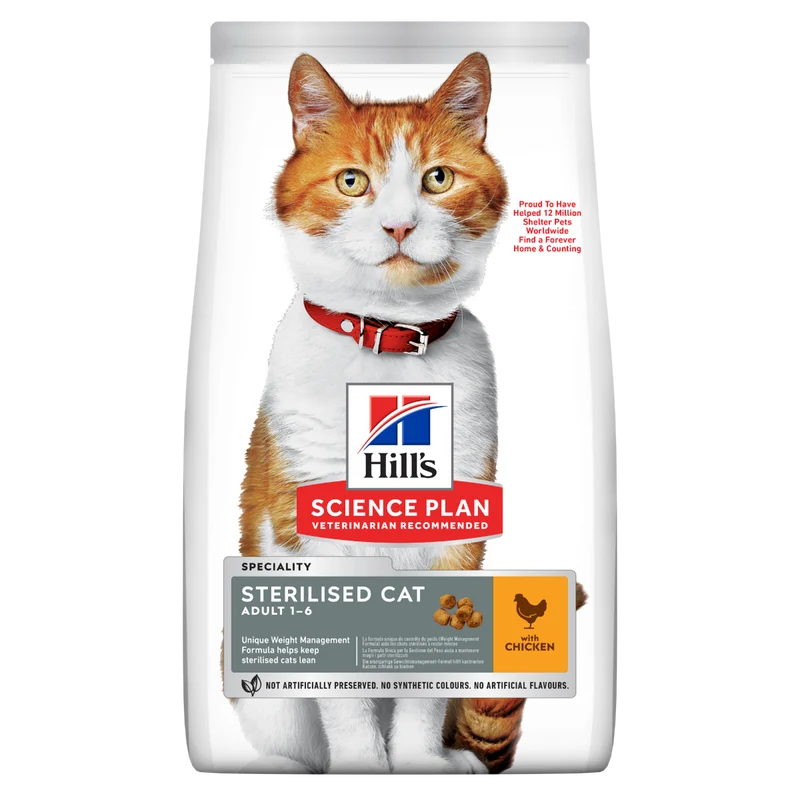 Hill's Science Plan Sterilised Cat Adult Crocchette Per Gatti Con Pollo 10 Kg