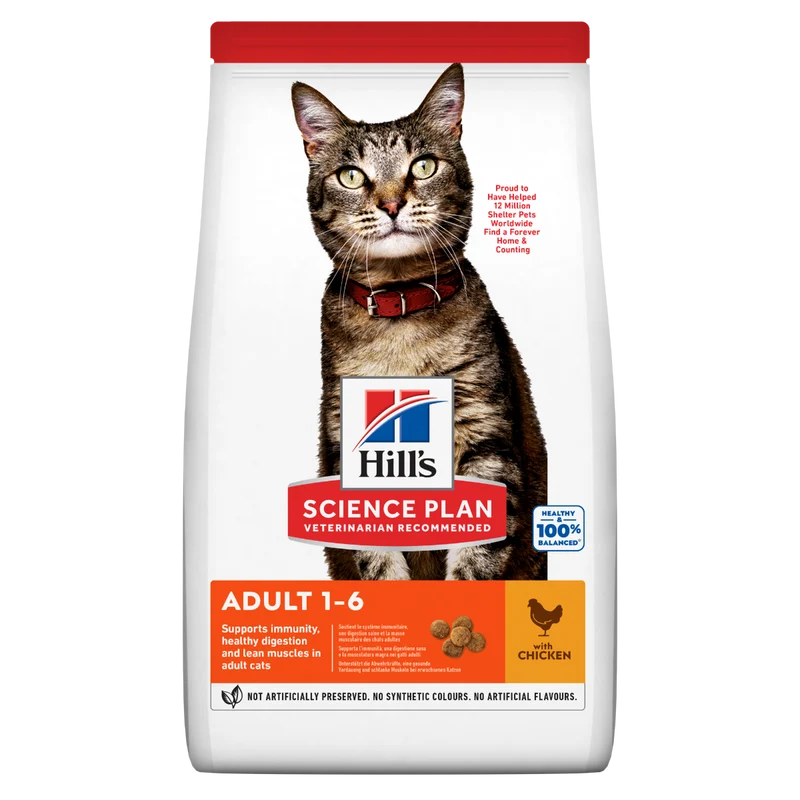 Hill's Science Plan Adult Crocchette per Gatti al Pollo 10Kg