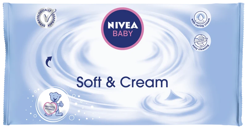 Nivea Baby Salviette Soft & Cream 63 Pezzi
