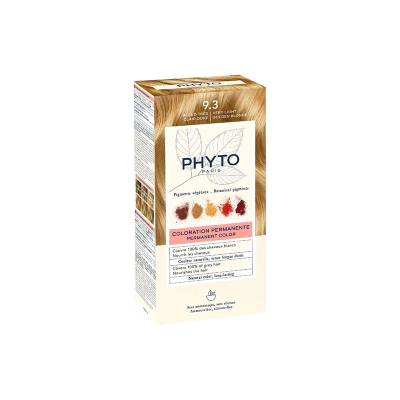 Phyto Phytocolor 9.3 Biondo Chiarissimo Dorato Colorazione Permanente Per Capelli