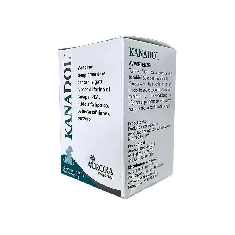 Kanadol Mangime Complementare Per Cani e Gatti 50 Compresse