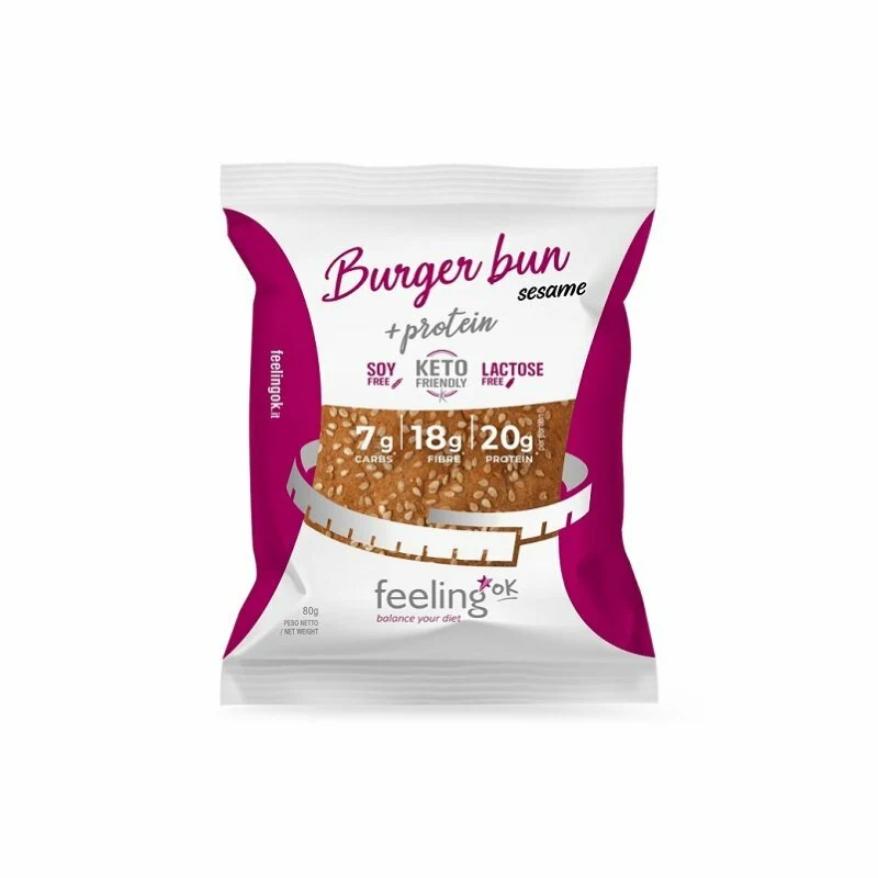 Feeling Ok Burger Bun +Protein 80g