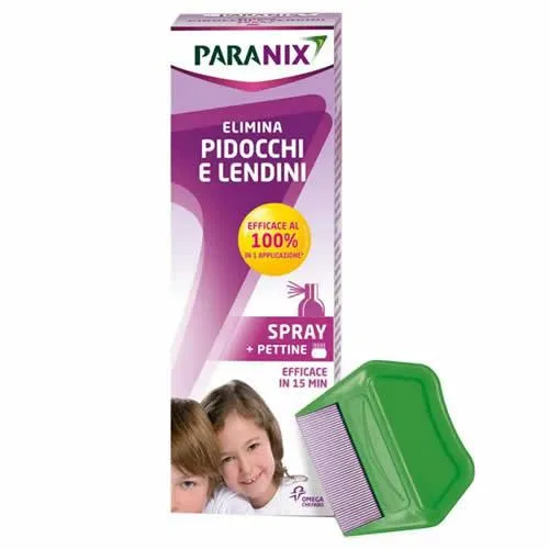 TRATTAMENTO PIDOCCHI E LENDINI PARANIX SPRAY 100 ML + PETTINE