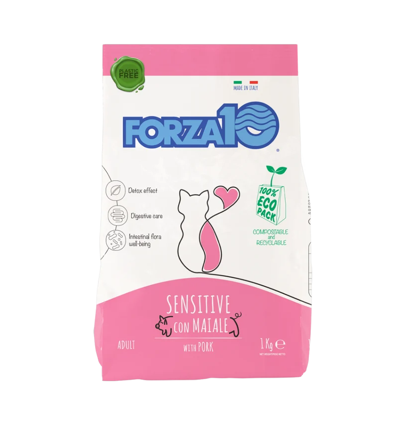 Forza10 Maintenance Adult Sensitive Crocchette Al Maiale Gatti Adulti Sacco 1kg