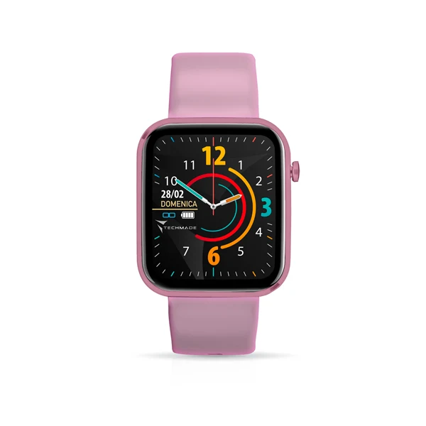 Techmade Have Smartwatch Con Frame In Alluminio 1,68 Pink
