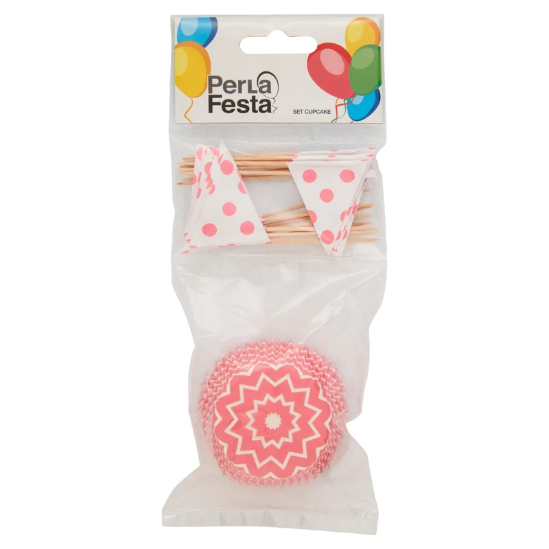 PerLa Festa Set Cupcake rosa