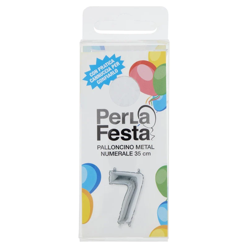 PerLa Festa Palloncino Metal Numerale 35 cm n. 7