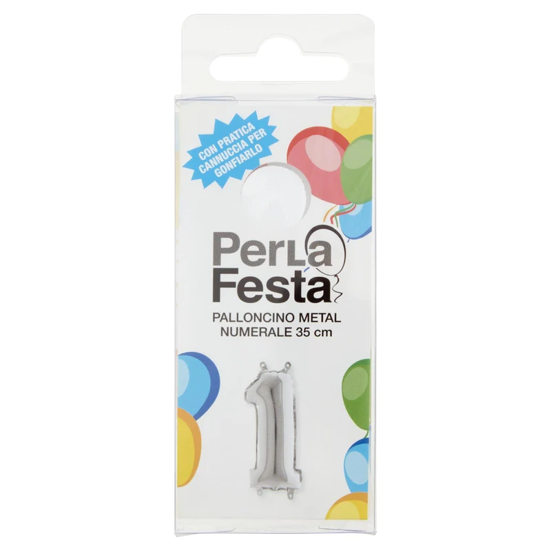 PerLa Festa Palloncino Metal Numerale 35 cm n. 1