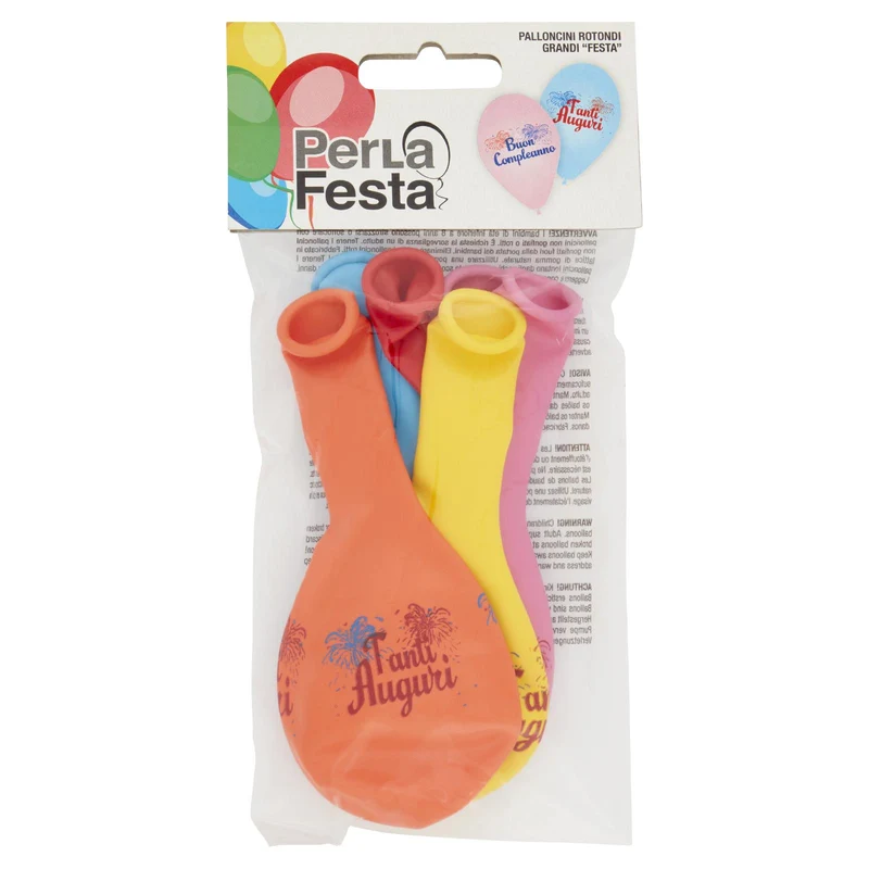 PerLa Festa Palloncini Rotondi Grandi "Festa" 6 pz