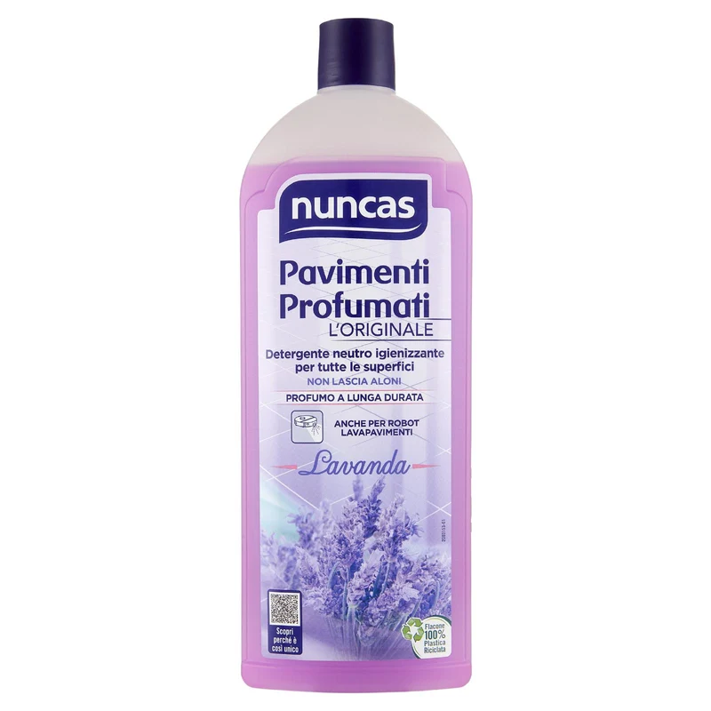 nuncas Pavimenti Profumati Detergente neutro igienizzante per tutte le superfici Lavanda 1 l
