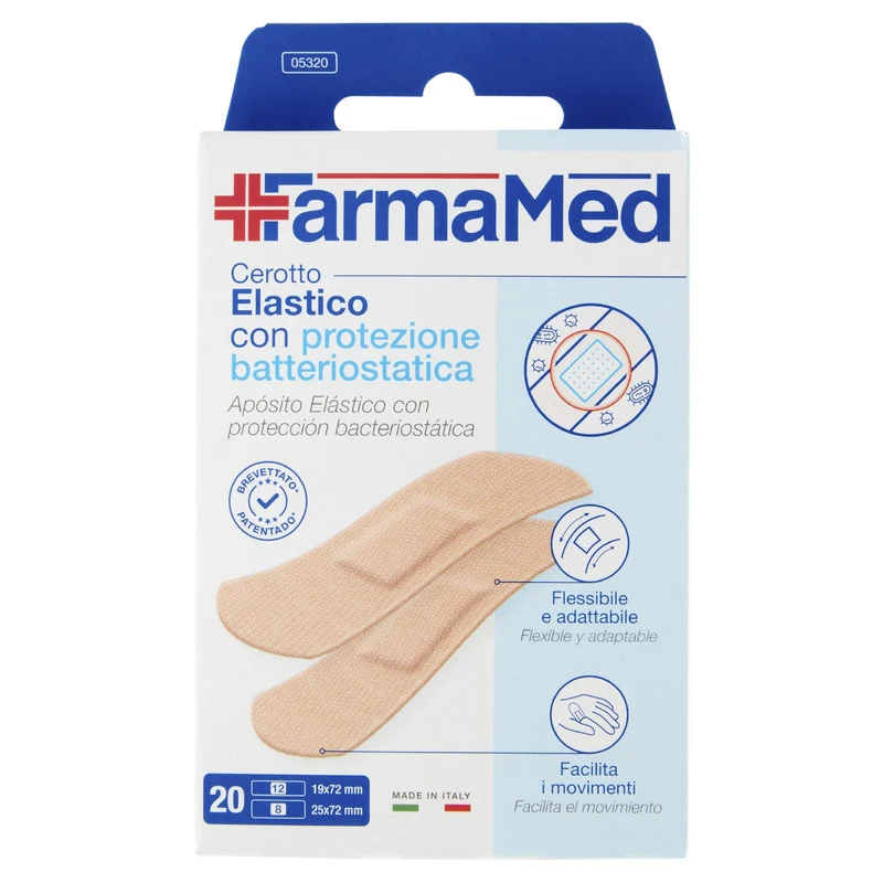 FarmaMed Cerotto Elastico con protezione batteriostatica 20 pz