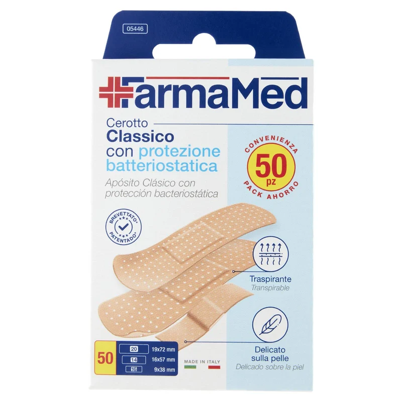 FarmaMed Cerotto Classico con protezione batteriostatica 50 pz
