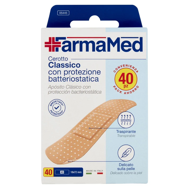 FarmaMed Cerotto Classico con protezione batteriostatica 40 pz