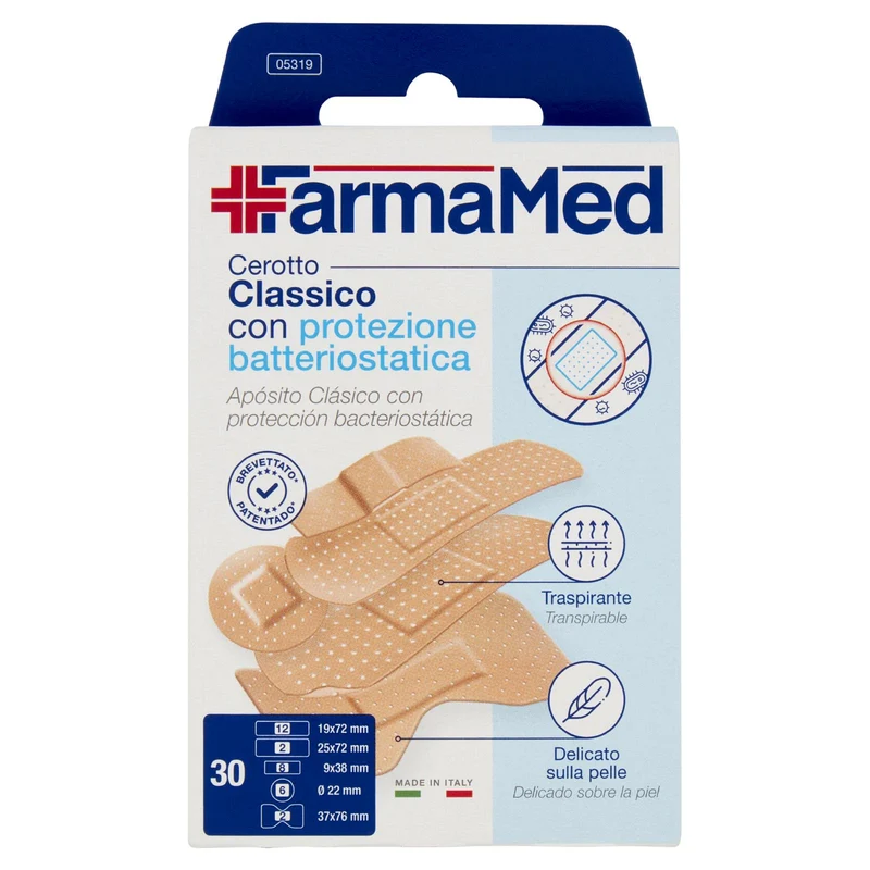 FarmaMed Cerotto Classico con protezione batteriostatica 30 pz