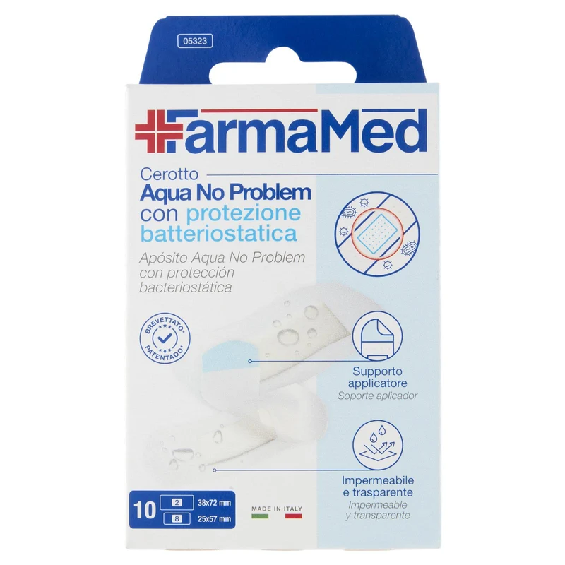 FarmaMed Cerotto Aqua No Problem con protezione batteriostatica 10 pz