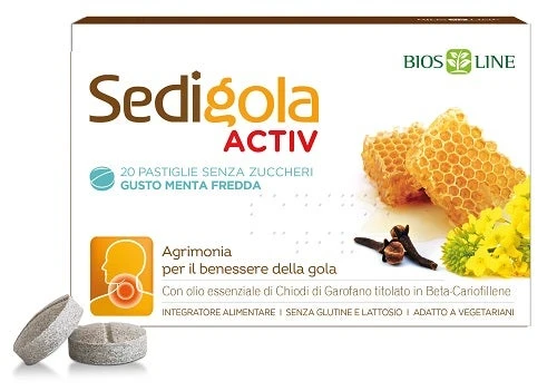 Bios Line Apix Sedigola Activ Menta Fredda 20 Pastiglie