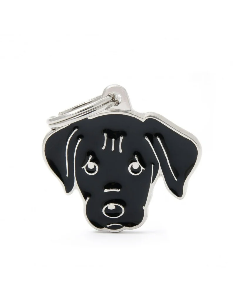 Medaglietta Per Cani Cane Labrador Nero