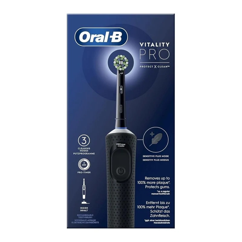 Oral-B Spazzolino Elettrico Vitality Pro Sensitive Black