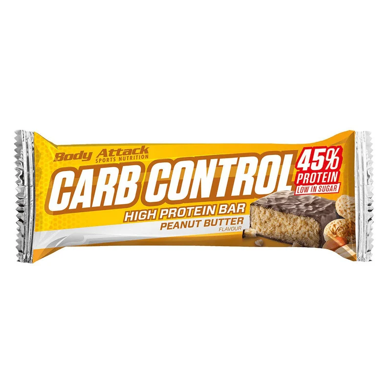 Newtritions Body Attack Carb Control Bar Barretta Proteica Gusto Burro Di Arachidi 100g