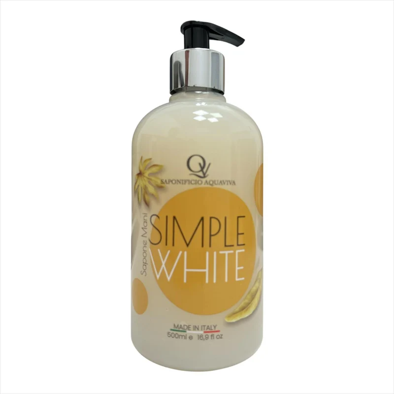Sapone Mani Simple White Vaniglia e Zenzero