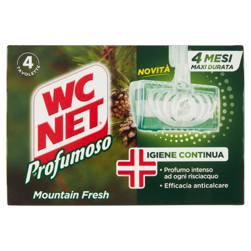 WC Net Profumoso Mountain fresh 4 x 34 g