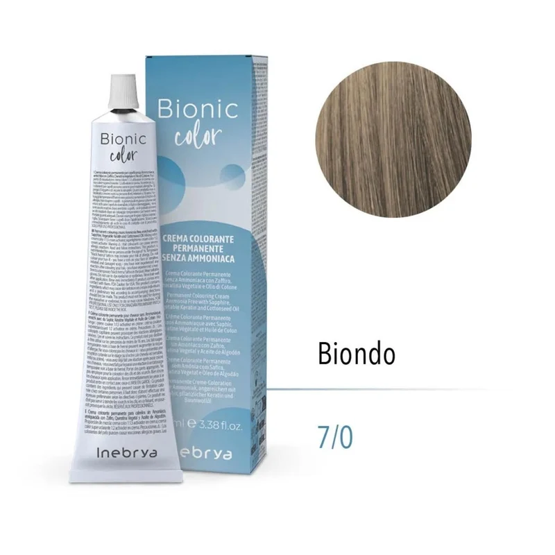 Inebrya Bionic Color Senza Ammoniaca 7/0 Biondo