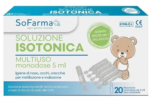 SOLUZIONE SALINA 0,9% 20 FLACONI 5 ML SOFARMAPIU'