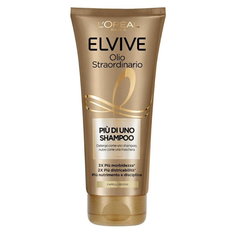 L'Oréal Paris Elvive Più Di Uno Shampoo Olio Straordinario Shampoo Nutriente Capelli Secchi 200ml