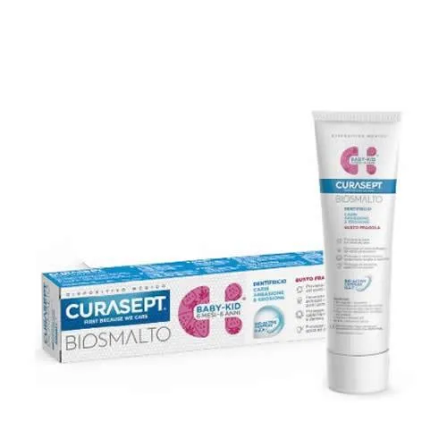CURASEPT BIOSMALTO DENTIFRICIO BABY KID FRAGOLA CARIE ABRASIONE & EROSIONE 50 ML