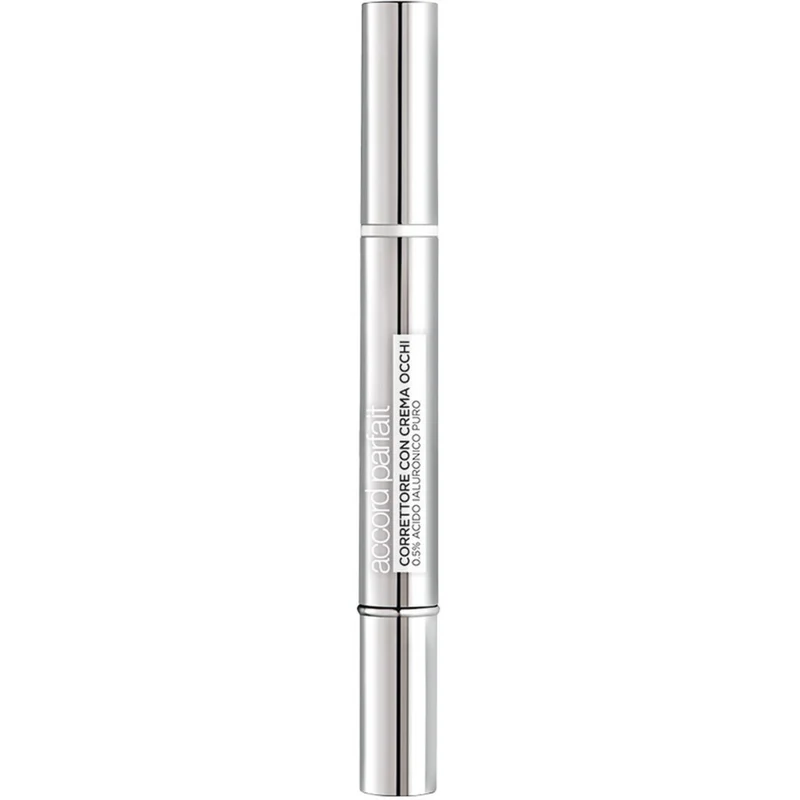 L'Oréal Paris Accord Parfait Correttore Con Crema Occhi, Formula con 0,5% di Acido Ialuronico, Pelle idratata e occhiaie minimizzate, Illumina, Corregge e Riduce le Imperfezioni in 8 Settimane, 7,5-9