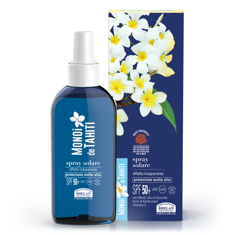 Monoi de tahiti Spray Solare Trasparente spf 50+ 150ml
