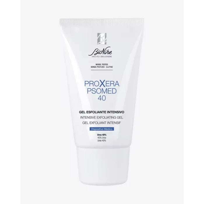 Bionike Proxera - Gel Corpo Esfoliante con Urea al 40% per Pelli e Cuoio Capelluto Secchi e Xerotici, Azione Idratante ed Emolliente, Contrasta Inspessimento e Desquamazione della Pelle, 100 ml