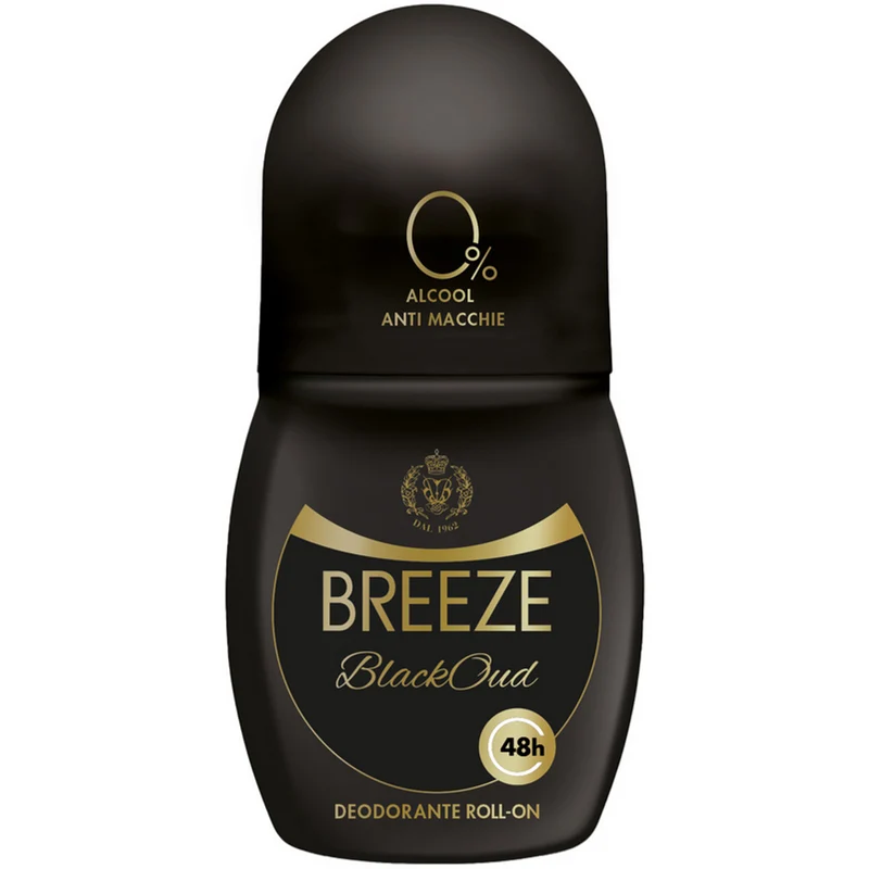 BREEZE - Deodorante Roll-On Black Oud - 48h - 50 ml
