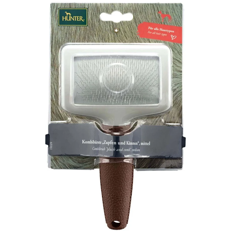 Hunter Spazzola Multi-purpose Brush Per Cani 1 Pezzo Taglia M