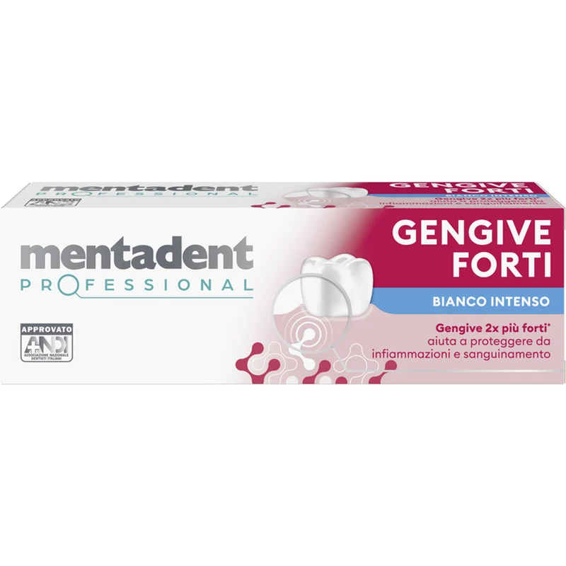 Mentadent - Professional Gengive Forti Bianco Intenso - 75ml