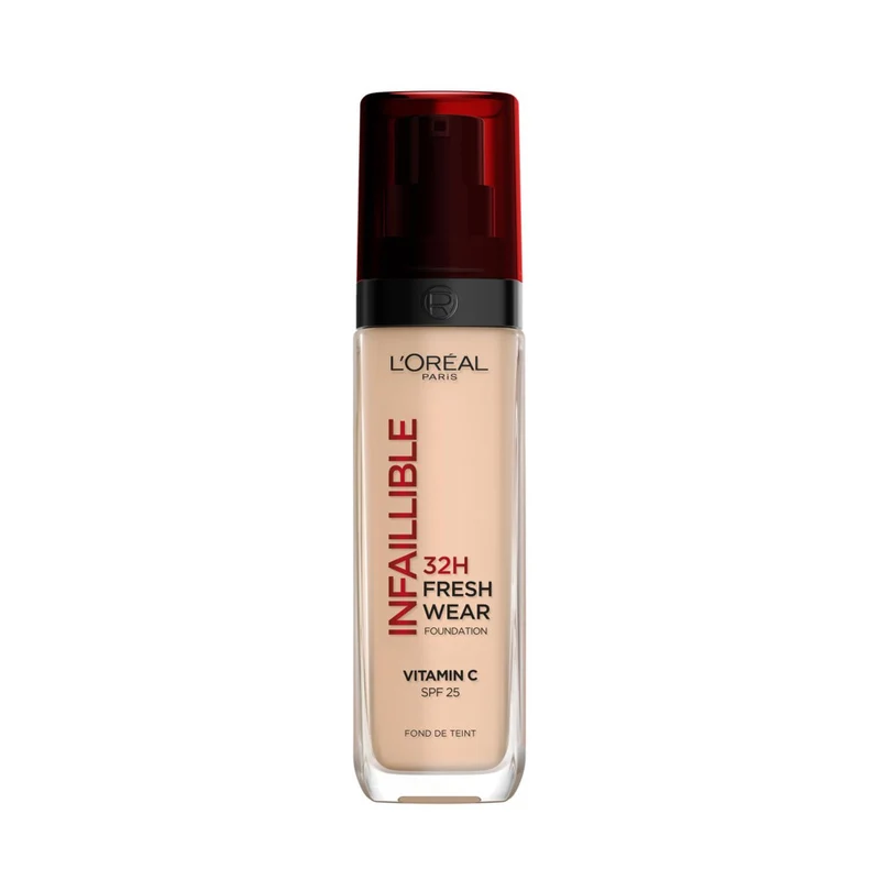 L'Oréal Paris Fondotinta Liquido Infaillible 32H, Coprente a Lunga Tenuta 32H, Formula Waterproof Idratante, 135 inter, 30ml