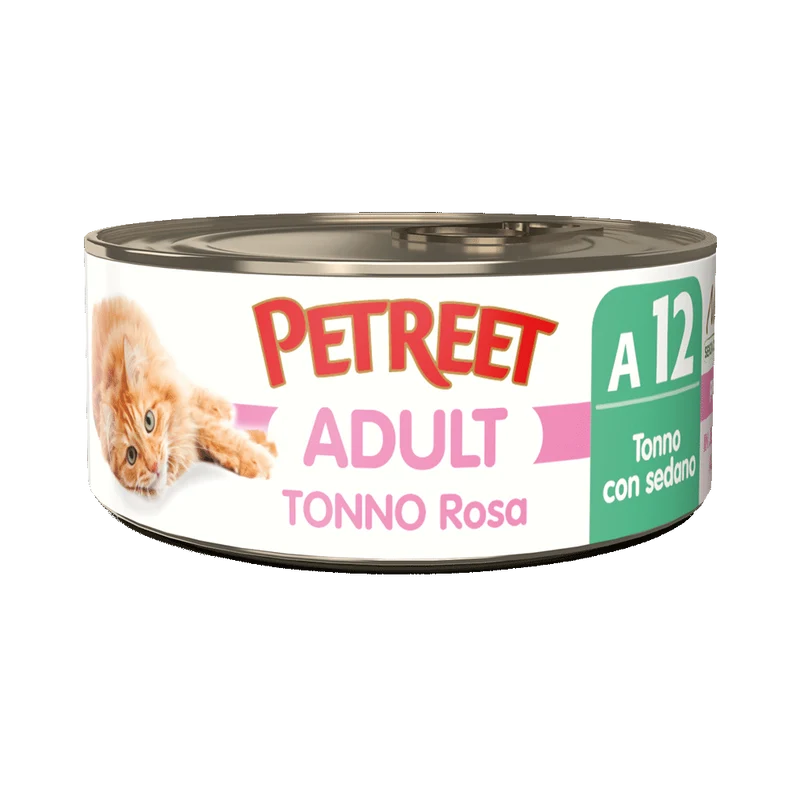 Petreet Adult Tonno Rosa Con Sedano Per Gatti Lattina 70g