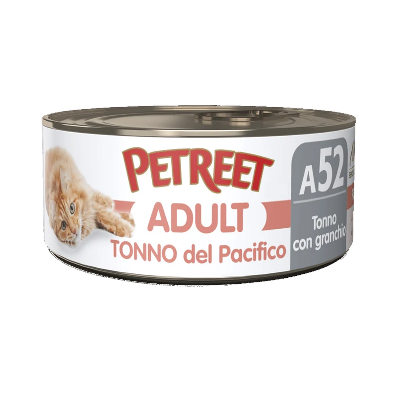 Petreet Adult Tonno Del Pacifico Con Granchio Per Gatti Lattina 70g