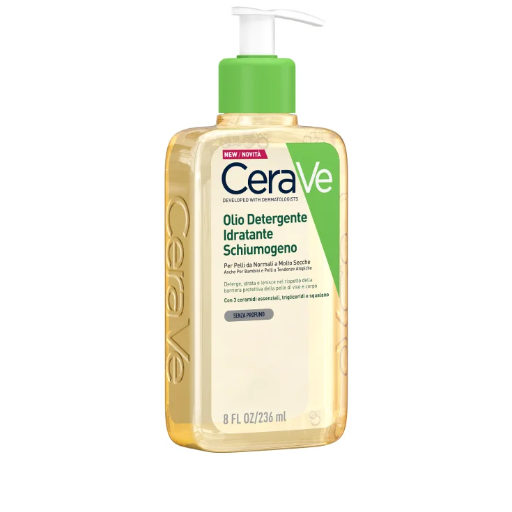 Cerave Olio Detergente Idratante Schiumogeno Pelle da Normale a Secca 236ml