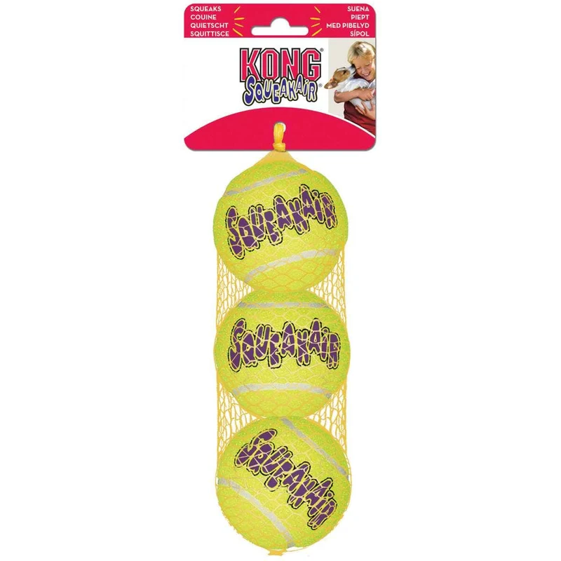 Hunter Gioco Kong Squeakair Balls Per Cani 3 Palline Taglia XS