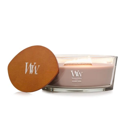 Woodwick - Candela Ellipse Patchouli crème