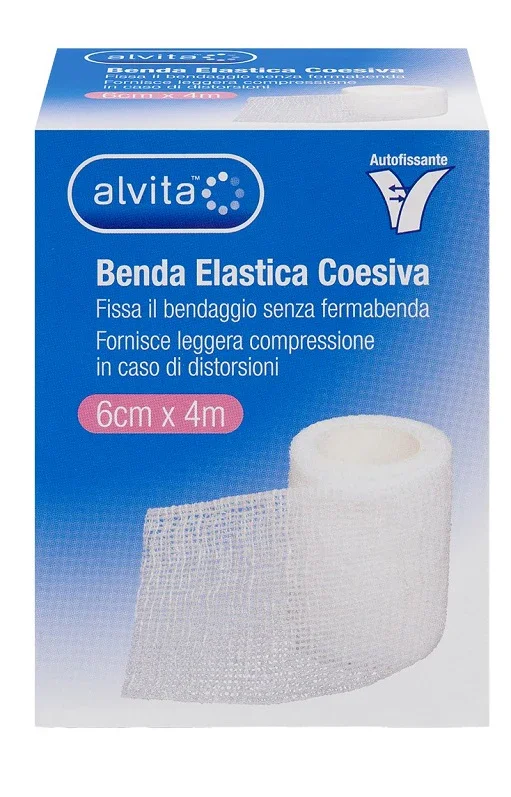 BENDA ELASTICA AUTOADESIVA ALVITA 6X4CM