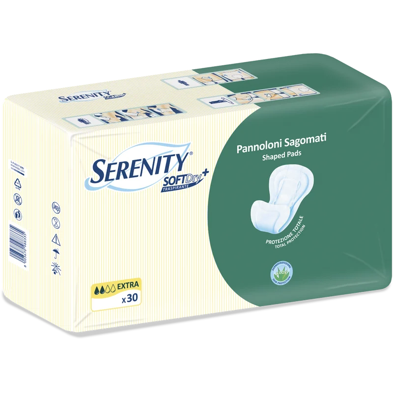 Serenity Soft Dry Pannolone Sagomato Extra 30 Pezzi